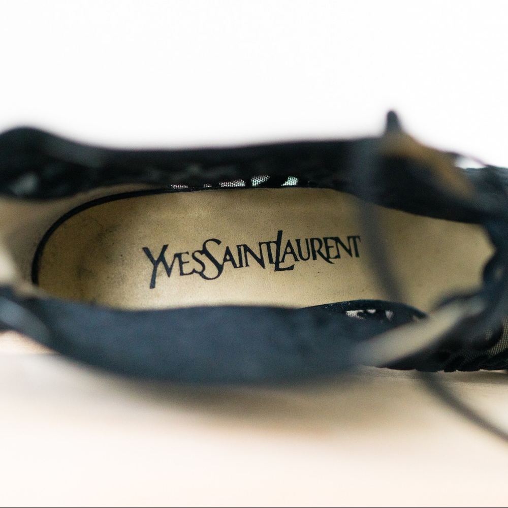 Yves Saint Laurent Burnout Velvet Paisley Booties - Picture 5 of 7